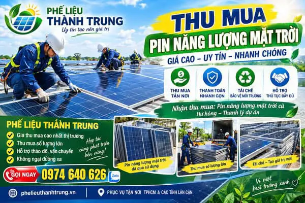 Giá Tấm Pin Năng Lượng Mặt Trời Cũ Tại TPHCM