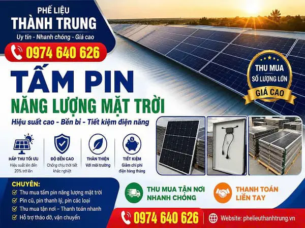 Thu Mua Pin Năng Lượng Mặt Trời Cũ Tại Đồng Nai